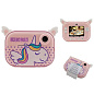 Детский фотоаппарат мгновенной печати YT008, PINK UNICORN с поддержкой microSD card, 3Y+, WiFi 