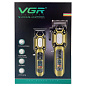 Комплект VGR 2 в 1 V-600&900 GOLD, аккумуляторная машинка для стрижки (clipper) и триммер, 10 насадок, LED display, 7000 RPM