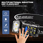 Фонарь налобный X52-2LED+6SMD(RGB), Motion Sensor, индикация аряда, Li-Ion аккум., ЗУ Type-C, клипса, магнит, Box