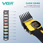 Аккумуляторная машинка для стрижки (clipper) VGR V-885C GOLD, 10 насадок, LED display