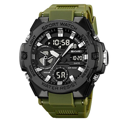 часы наручные 2383ag skmei, army green, оптом, купить