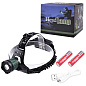 Фонарь налобный Police 2188-T6, 2х18650, zoom, ЗУ microUSB, Box