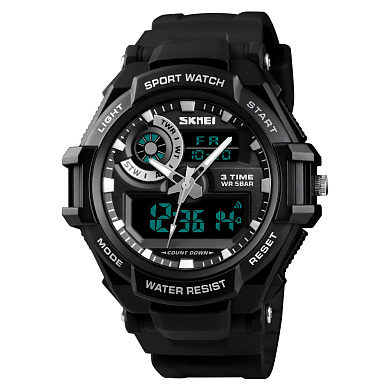 часы наручные 1357bk skmei, black, оптом, купить