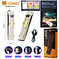 Фонарь YEMAO YM-M28 2XPL+COB(White+Red)+UV, Li-Ion аккумулятор, ЗУ Type-C, клипса