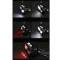 Фонарь налобный WT-509+XPE+9SMD(white+red), 3xAAA, Box