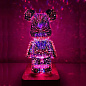 Ночник 3D Bearbrick Мишка KX197 8 цветов, RGB+Warm Light
