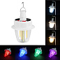 Світлодіодна LED лампа з акумулятором T38-COB+SMD(RGB), 2x18650, сонячна батарея, гачок, ЗУ Type-C