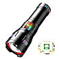 Фонарь NIGHT VISION FLUORESCENCE KEZU G01/AK177D1-WHITE LASER LED PM60-TG, 4х18650, power bank, ЗУ Type-C, zoom