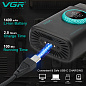 Электробритва VGR V-377 BLACK шейвер, двойное лезвие, регулировка мощности 7000-9000 RPM, LED display