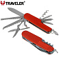 Карманный нож складной Traveler 15 в 1 K-5011-ALL Black/Blue/Red