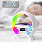 Light Sound Machine XM-X63, RGB ночник, часы, беспроводная зарядка,  Bluetooth колонка
