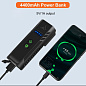 Велофонарь с сигналом FY-336/2000-4T6, выносная кнопка, Waterproof, индикация заряда, Li-Ion аккумулятор, ЗУ microUSB, Box