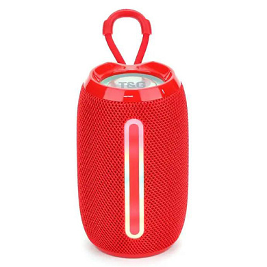 bluetooth-колонка tg653 с rgb подсветкой, speakerphone, радио, red, оптом, купить