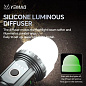 Фонарь YEMAO YM-F996 8LED(RGB), 1x21700, ЗУ Type-C, колпачек, магнит