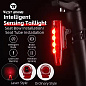 Велофонарь LEADBIKE LD77-LS-4LED с лазерной разметкой, waterproof, Li-Ion  аккумулятор, ЗУ Type-C