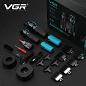 Комплект VGR 2 в 1 V-886 S2 BLACK, аккумуляторная машинка для стрижки (clipper) и триммер