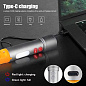 Фонарь CB-X723-TG+3LED, Li-Ion аккумулятор, 3 фильтра, ЗУ Type-C, zoom, Box