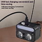 Фонарь налобный 2069-XPG(white)+XPG(yellow)+5SMD(red), Motion Sensor, Li-Ion аккумулятор, ЗУ Type-C