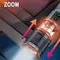 Фонарь YEMAO YM-G521 TG 30W, 1x40700, Power Bank, ЗУ Type-C, zoom, функция лампы