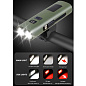 Велофара Z818-2x3W+COB(White+Red), Power Bank, Li-Ion аккумулятор, ЗУ Type-C
