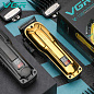 Аккумуляторная машинка для стрижки (clipper) VGR V-138 GOLD, 4 насадки, 7000 RPM, 2500 mAh, LED display