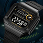 Часы наручные 2022GDBK SKMEI, GOLD-BLACK
