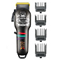 Аккумуляторная машинка для стрижки (clipper) VGR V-699 BLACK, 4 насадки, LED display