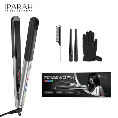 выпрямитель для волос iparah p-132b grey, 170-250°c, керамическое покрытие, led display, 58 w, оптом, купить