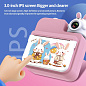 Дитячий фотоапарат миттєвого друку JD30, PINK RABBIT