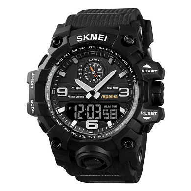 часы наручные 1586bk skmei, black, ukraine, оптом, купить