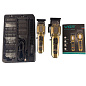 Комплект VGR 2 в 1 V-600&900 GOLD, аккумуляторная машинка для стрижки (clipper) и триммер, 10 насадок, LED display, 7000 RPM