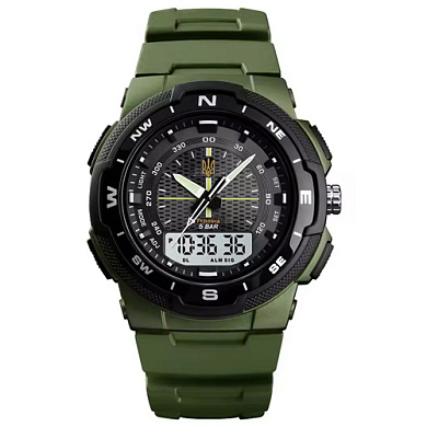 часы наручные 1454ag skmei, army green, ukraine, оптом, купить
