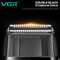 Электробритва VGR V-640S шейвер, двойное лезвие, 9000 RPM, LED Display