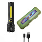 Фонарь C71/C81-P50+COB, Li-Ion аккум., zoom, ЗУ microUSB, Box