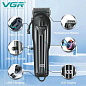 Машинка (триммер) для стрижки воло VGR V-282, Professional, 6 насадок, LED Display, регулировка высоты, встр. аккум.