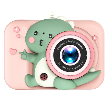 детский фотоаппарат q6, dinosaur, pink, оптом, купить