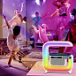 Light Sound Machine XM-G3, RGB ночник, часы, беспроводная зарядка,  Bluetooth колонка