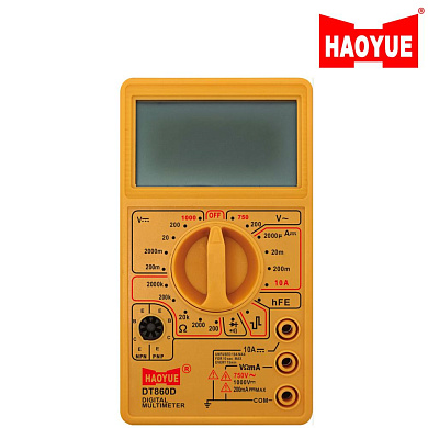 мультиметр haoyue dt860d/700d yellow, щупы, оптом, купить