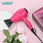 Фен профессиональный VGR V-457 PINK, 2 скорости, 3 температурных режима, 2400 Вт