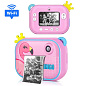 Детский фотоаппарат мгновенной печати YT008  PINK FLAMINGO с поддержкой microSD card, 3Y+, WiFi 