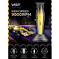 Триммер VGR V-992 GOLD, 9000 RPM, 2000 mAh, 3 насадки, LED display