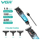 Триммер VGR V-964 GREEN, 7000 RPM, 3 насадки, LED display