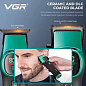 Комплект VGR 2 в 1 V-885 S2 GREEN, аккумуляторная машинка для стрижки (clipper) и триммер