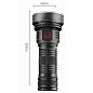 Фонарь W5201-1-19 ULTRA BRIGHT LED, 1x18650, индикация заряда, ЗУ Type-C
