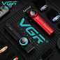 Аккумуляторная машинка для стрижки (clipper) VGR V-001 BLACK, 10 насадок, 9000 RPM, 4600 mAh, LED light, LED display