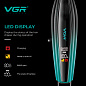 Триммер VGR V-974 GREEN, 8000 RPM, 4 насадки, LED display