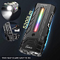 Фонарь YEMAO YM-A200-3SLWAV4+SST36+RGB, Li-Ion аккумулятор, ЗУ Type-C, магнит