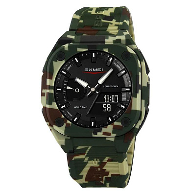 часы наручные 2328cmgn skmei, camo green, оптом, купить