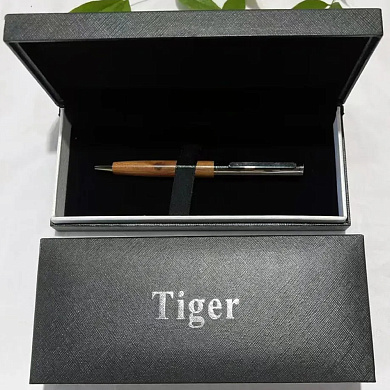 подарочная ручка tiger в футляре (деревянная) 907, оптом, купить