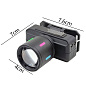 Фонарь налобный NIGHT VISION FLUORESCENCE KX-1832-TG, Motion Sensor,  Li-Ion аккум., индикация заряда, ЗУ Type-C, zoom